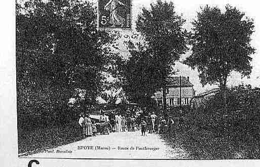 Ville de EPOYE Carte postale ancienne