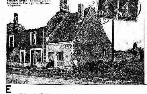 Ville de ESTERNAY Carte postale ancienne