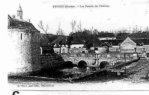 Ville de ETOGES Carte postale ancienne