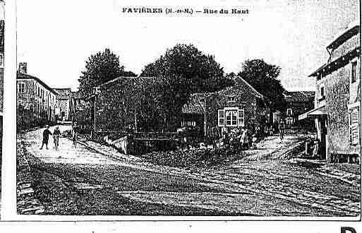 Ville de FAVIERES Carte postale ancienne