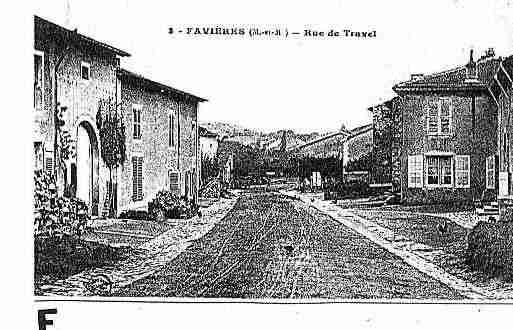 Ville de FAVIERES Carte postale ancienne