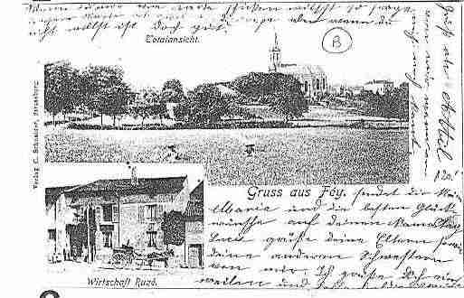 Ville de FEY Carte postale ancienne