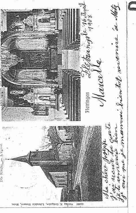 Ville de FLETRANGE Carte postale ancienne Ville de FLETRANGE Carte postale ancienne