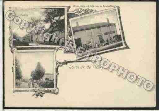 Ville de FLEURY Carte postale ancienne