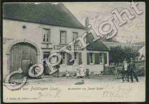 Ville de FOLKLING Carte postale ancienne