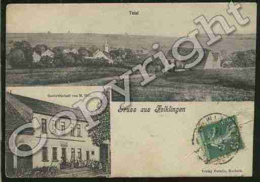 Ville de FOLKLING Carte postale ancienne