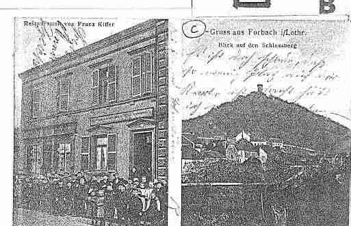Ville de FORBACH Carte postale ancienne