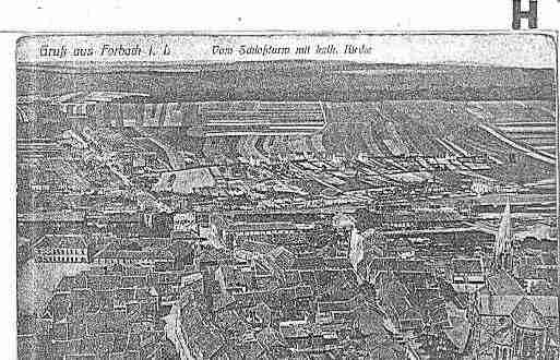 Ville de FORBACH Carte postale ancienne Ville de FORBACH Carte postale ancienne