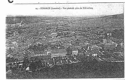 Ville de FORBACH Carte postale ancienne