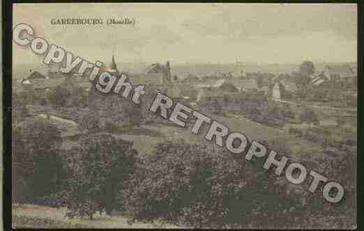 Ville de GARREBOURG Carte postale ancienne