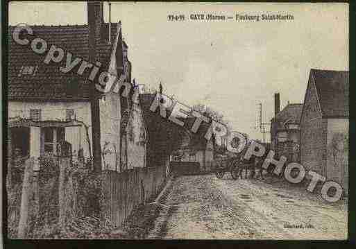 Ville de GAYE Carte postale ancienne