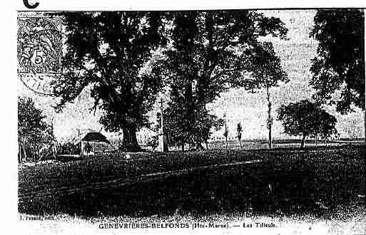 Ville de GENEVRIERES Carte postale ancienne