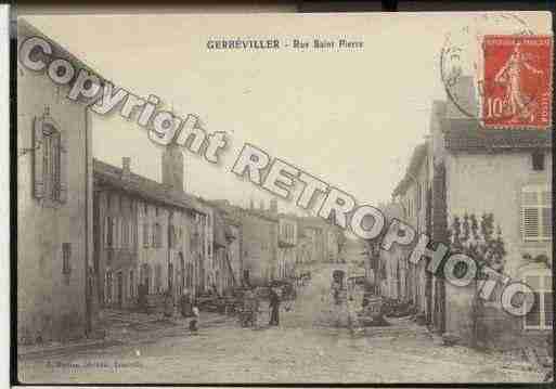 Ville de GERBEVILLER Carte postale ancienne