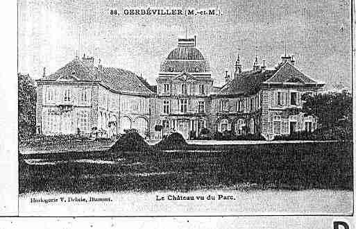 Ville de GERBEVILLER Carte postale ancienne