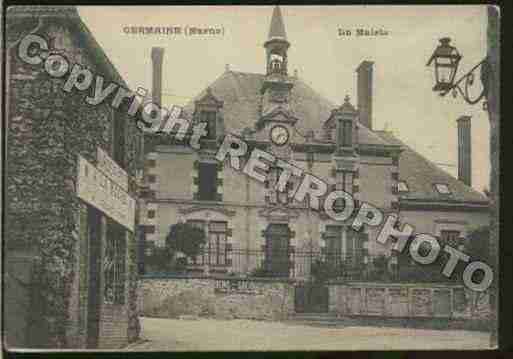 Ville de GERMAINE Carte postale ancienne