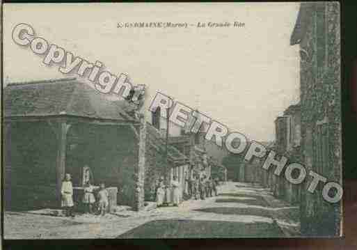 Ville de GERMAINE Carte postale ancienne