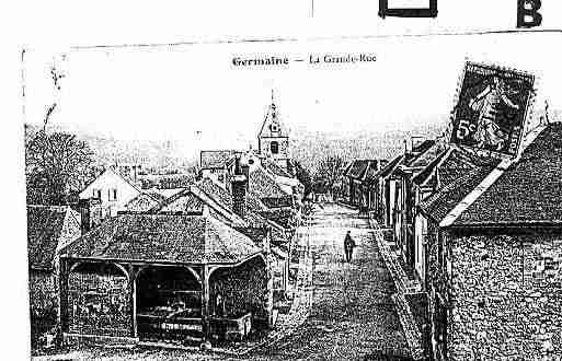 Ville de GERMAINE Carte postale ancienne