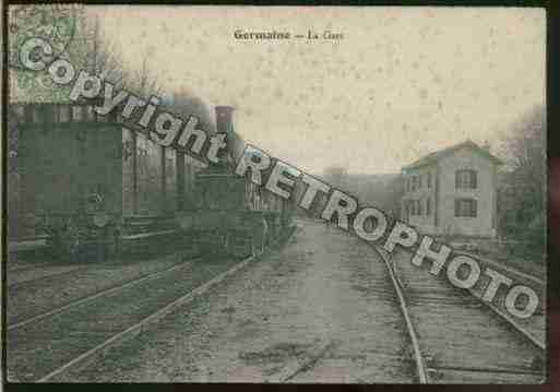 Ville de GERMAINE Carte postale ancienne