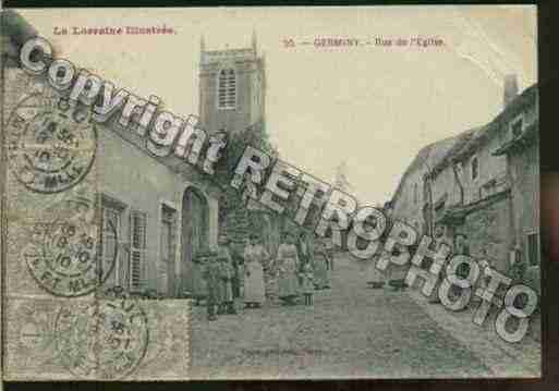 Ville de GERMINY Carte postale ancienne