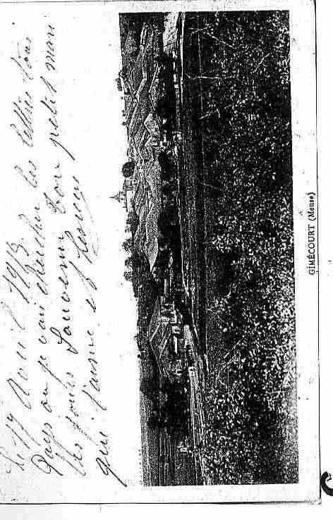 Ville de GIMECOURT Carte postale ancienne Ville de GIMECOURT Carte postale ancienne