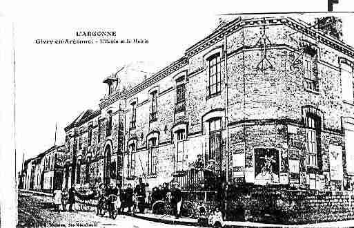 Ville de GIVRYENARGONNE Carte postale ancienne