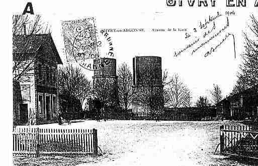 Ville de GIVRYENARGONNE Carte postale ancienne
