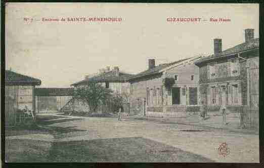 Ville de GIZAUCOURT Carte postale ancienne