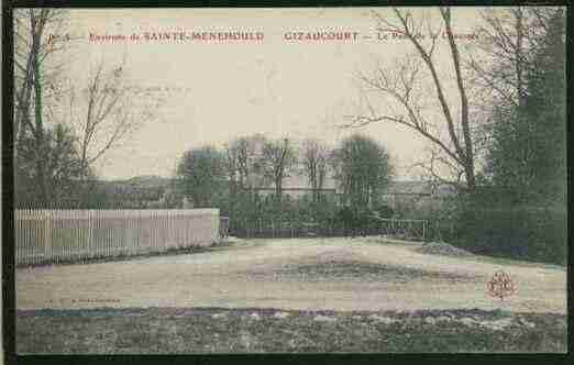 Ville de GIZAUCOURT Carte postale ancienne