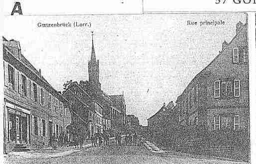 Ville de GOETZENBRUCK Carte postale ancienne