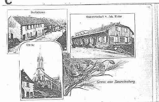 Ville de GOETZENBRUCK Carte postale ancienne