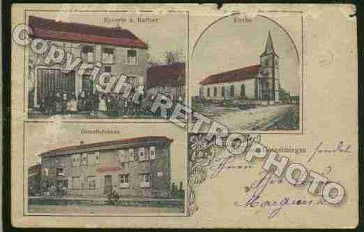 Ville de GOSSELMING Carte postale ancienne