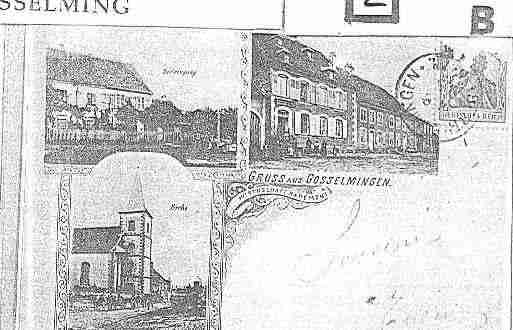 Ville de GOSSELMING Carte postale ancienne Ville de GOSSELMING Carte postale ancienne