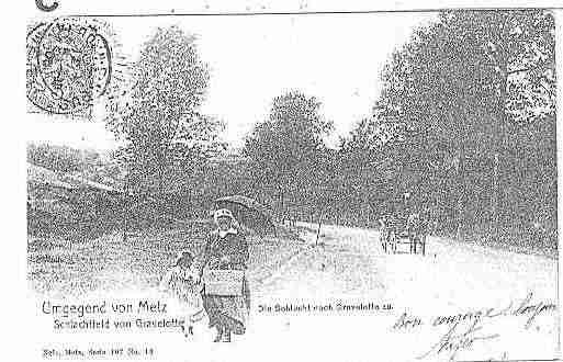 Ville de GRAVELOTTE Carte postale ancienne