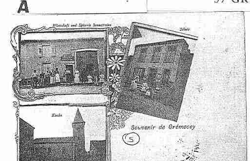 Ville de GREMECEY Carte postale ancienne