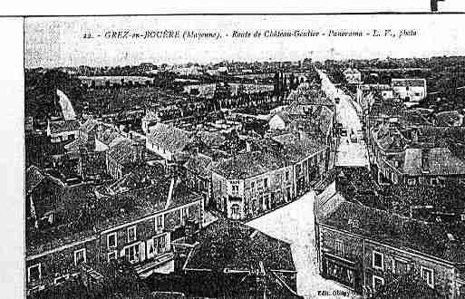 Ville de GREZENBOUERE Carte postale ancienne