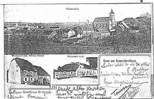 Ville de GROSREDERCHING Carte postale ancienne