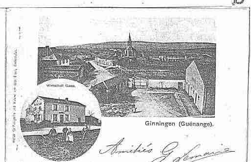 Ville de GUENANGE Carte postale ancienne