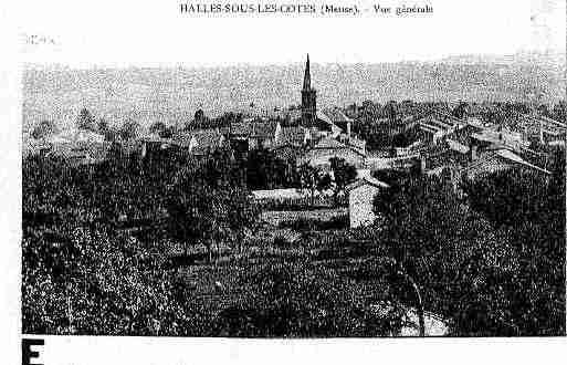 Ville de HALLESSOUSLESCOTES Carte postale ancienne