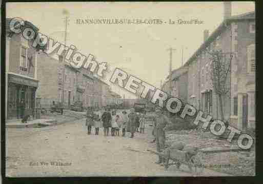 Ville de HANNONVILLESOUSLESCOTES Carte postale ancienne