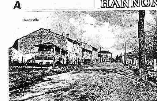 Ville de HANNONVILLESOUSLESCOTES Carte postale ancienne