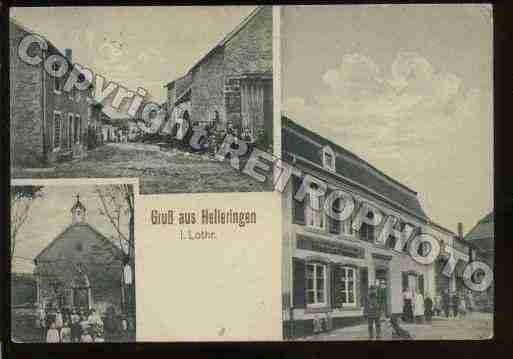 Ville de HELLERINGLESFENETRANGE Carte postale ancienne