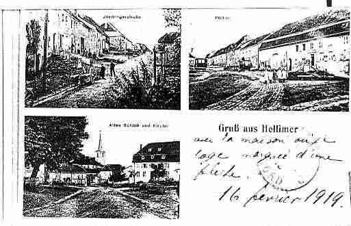 Ville de HELLIMER Carte postale ancienne
