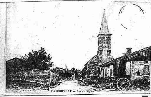 Ville de HERBEUVILLE Carte postale ancienne