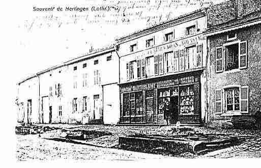 Ville de HERNY Carte postale ancienne