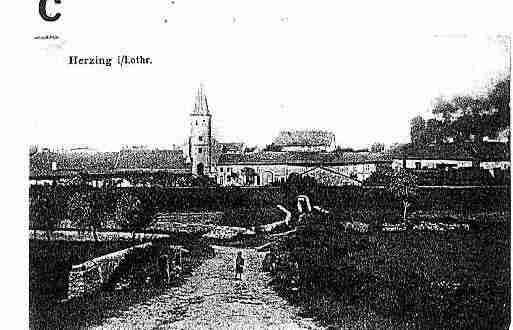 Ville de HERTZING Carte postale ancienne