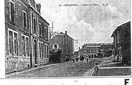 Ville de HUSSIGNYGODBRANGE Carte postale ancienne