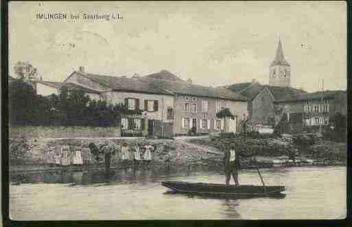 Ville de IMLING Carte postale ancienne
