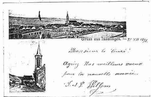 Ville de INSMING Carte postale ancienne