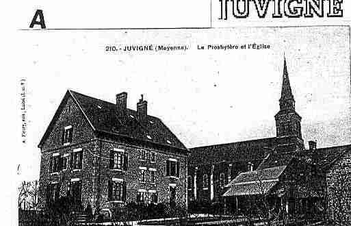 Ville de JUVIGNE Carte postale ancienne