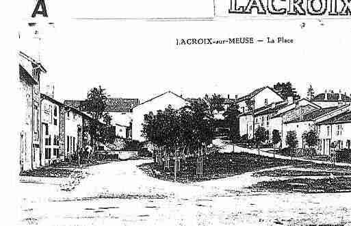 Ville de LACROIXSURMEUSE Carte postale ancienne